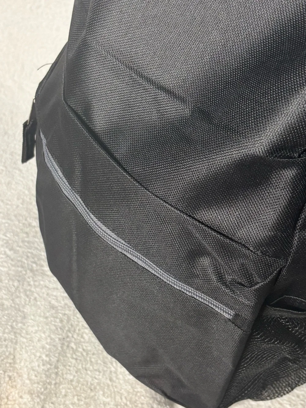 Classic Black Men's Backpack with Multiple Compartments